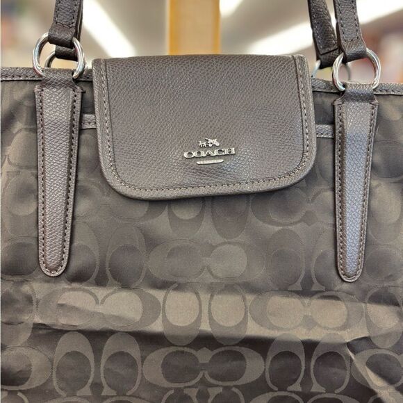 Coach Ward Signature Brown Tote - Picture 2 of 7